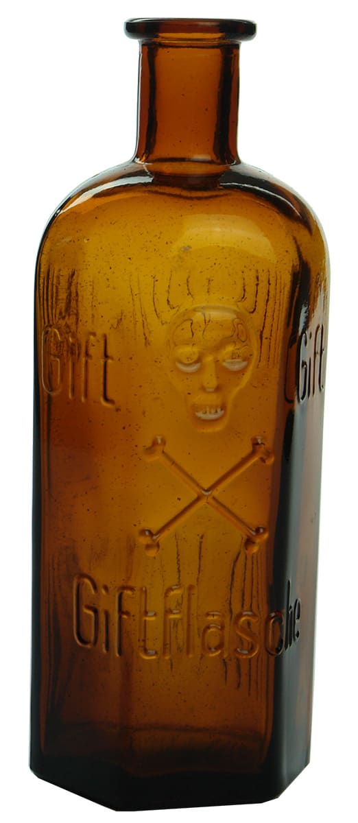 Gift Skull Crossbones German Poison Bottle