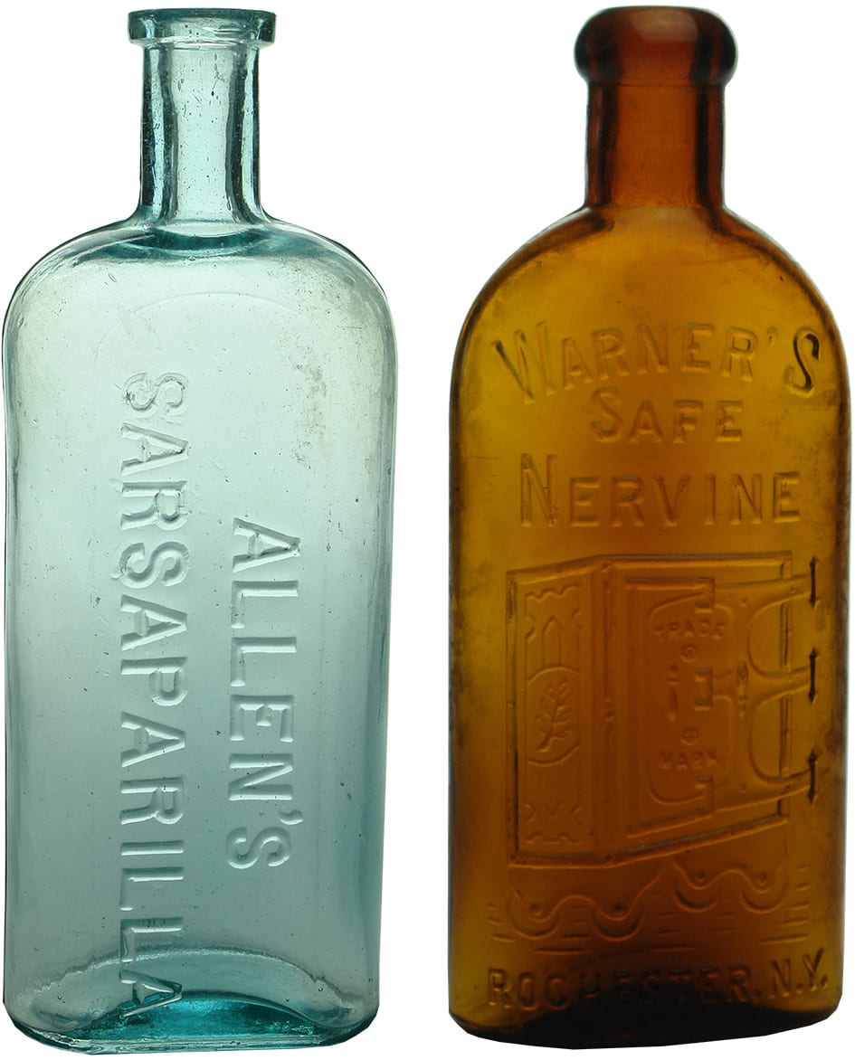 Antique Cure Sarsaparilla Bottles