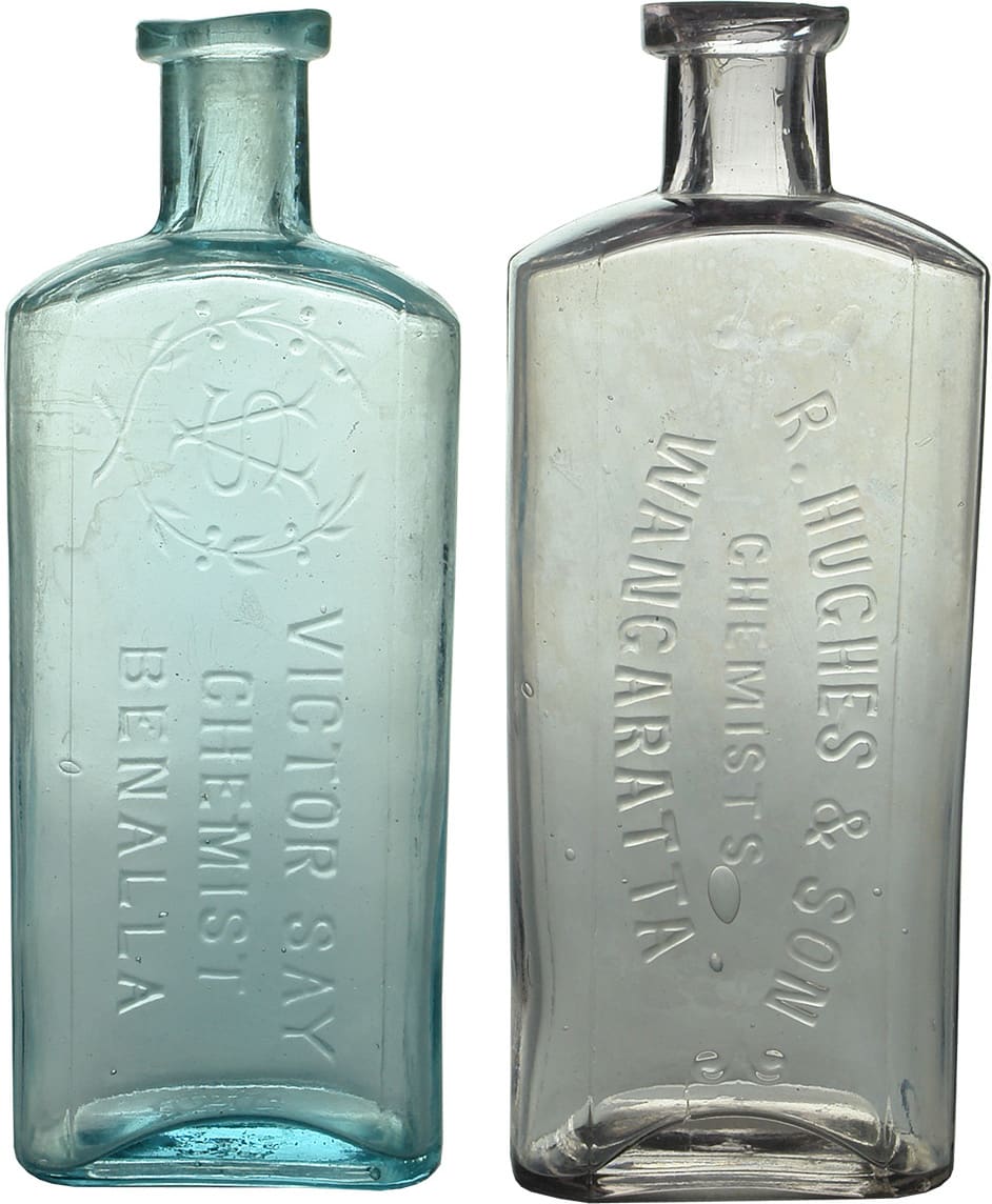 Old Chemist Prescription Medicine Bottles