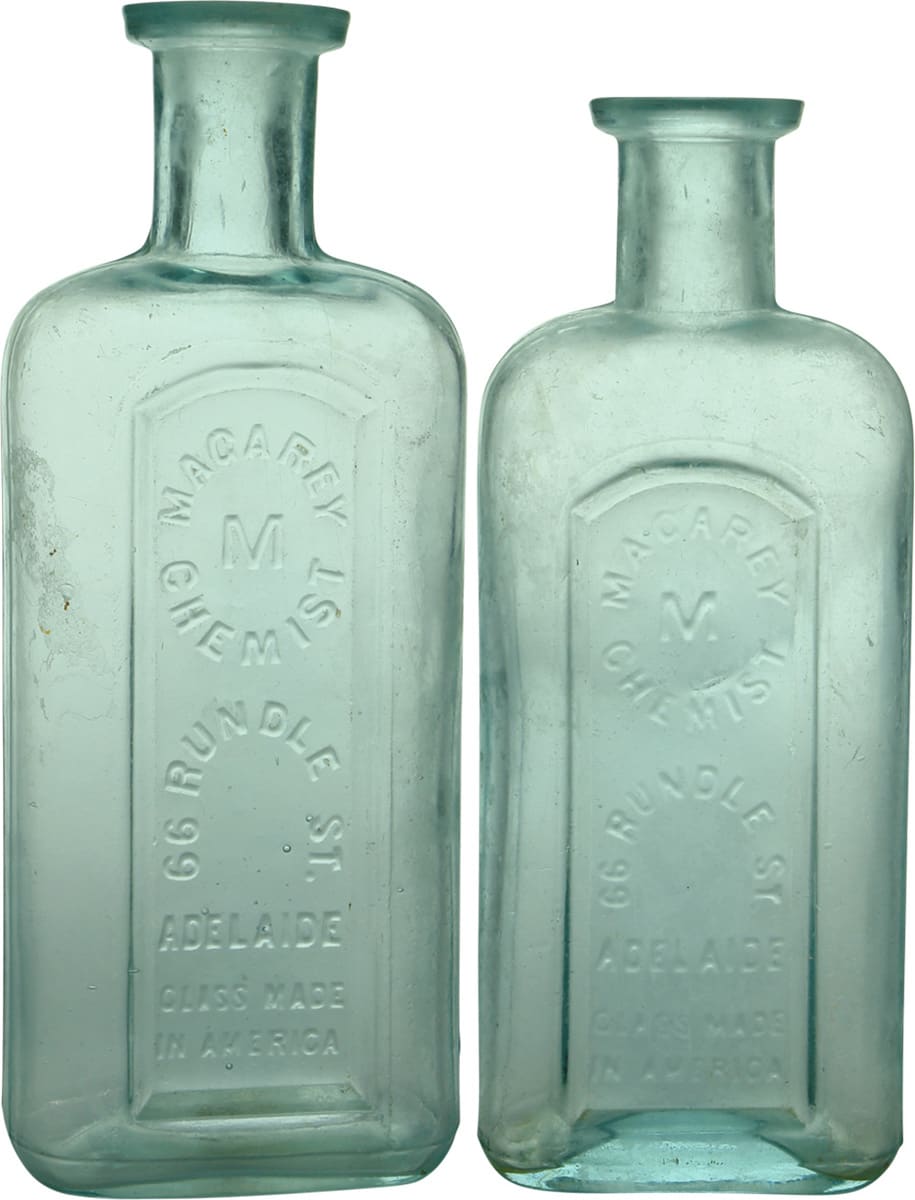 Magarey Adelaide Antique Chemist Prescription Bottles