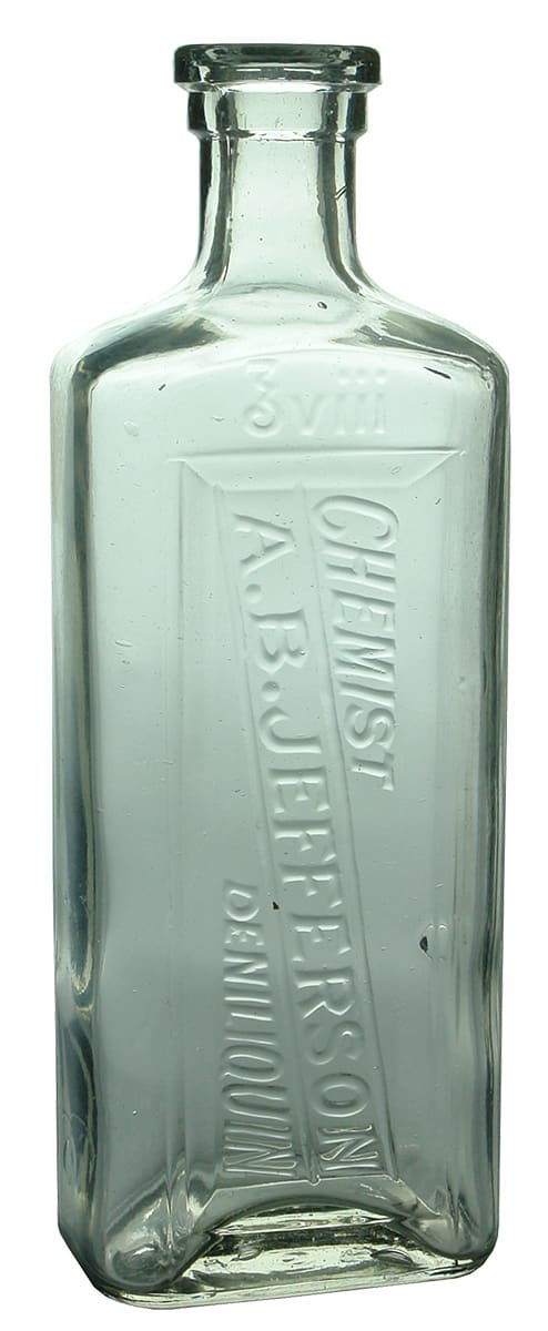 Jefferson Deniliquin Antique Chemist Bottle