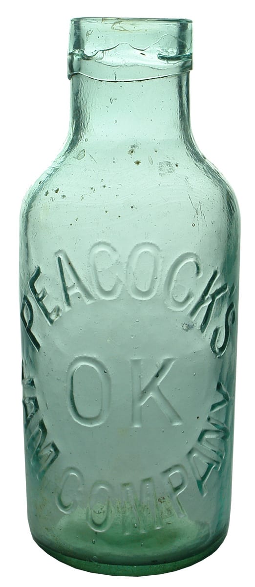 Peacock's OK Jam Company Pickle Jar