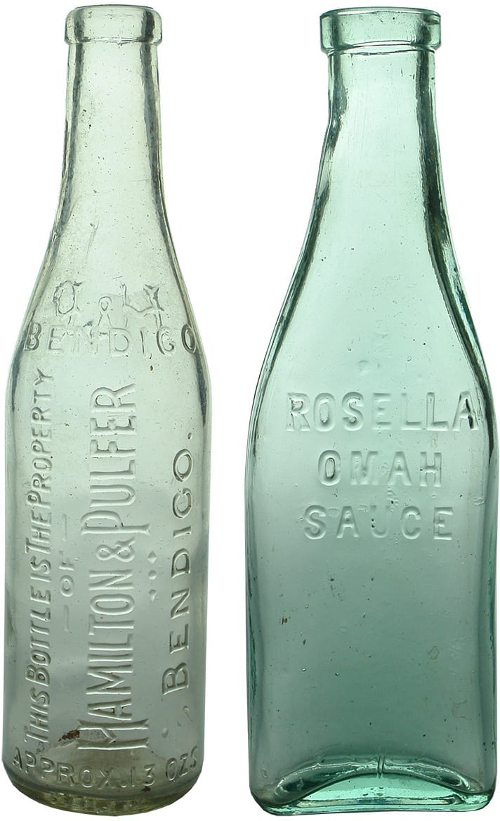 Old Antique Sauce Bottles