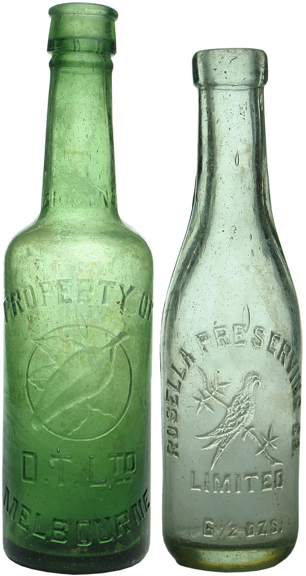 Old Antique Sauce Bottles