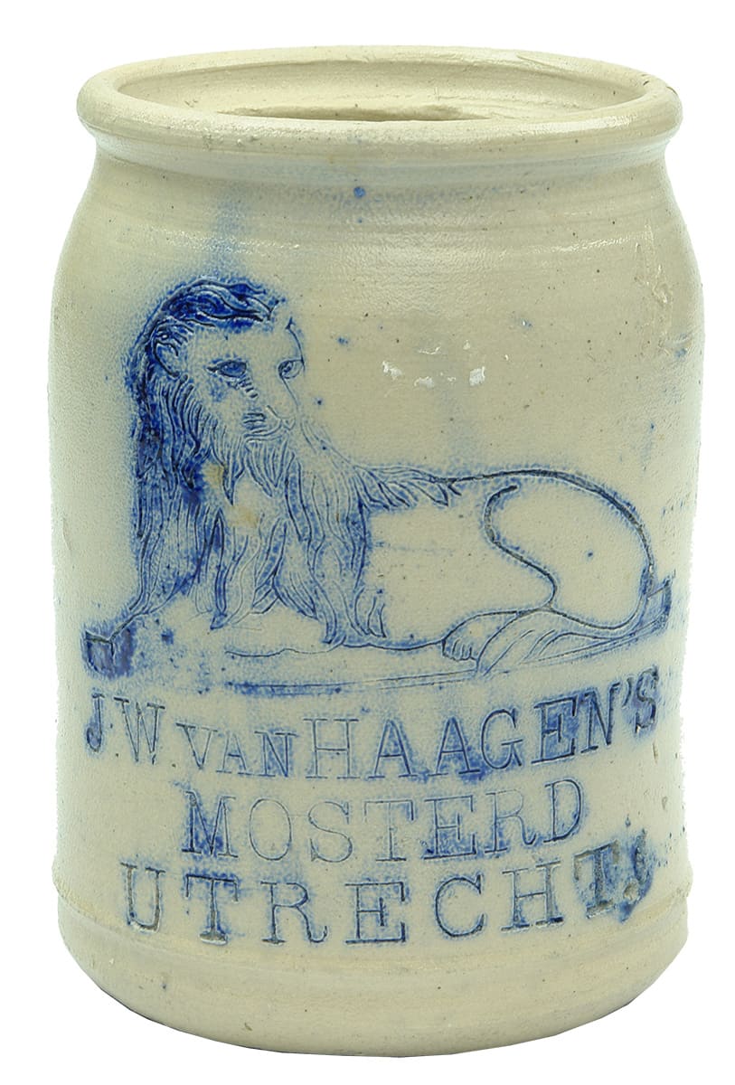 Van Haagen's Mosterd Utrecht Stone Jar