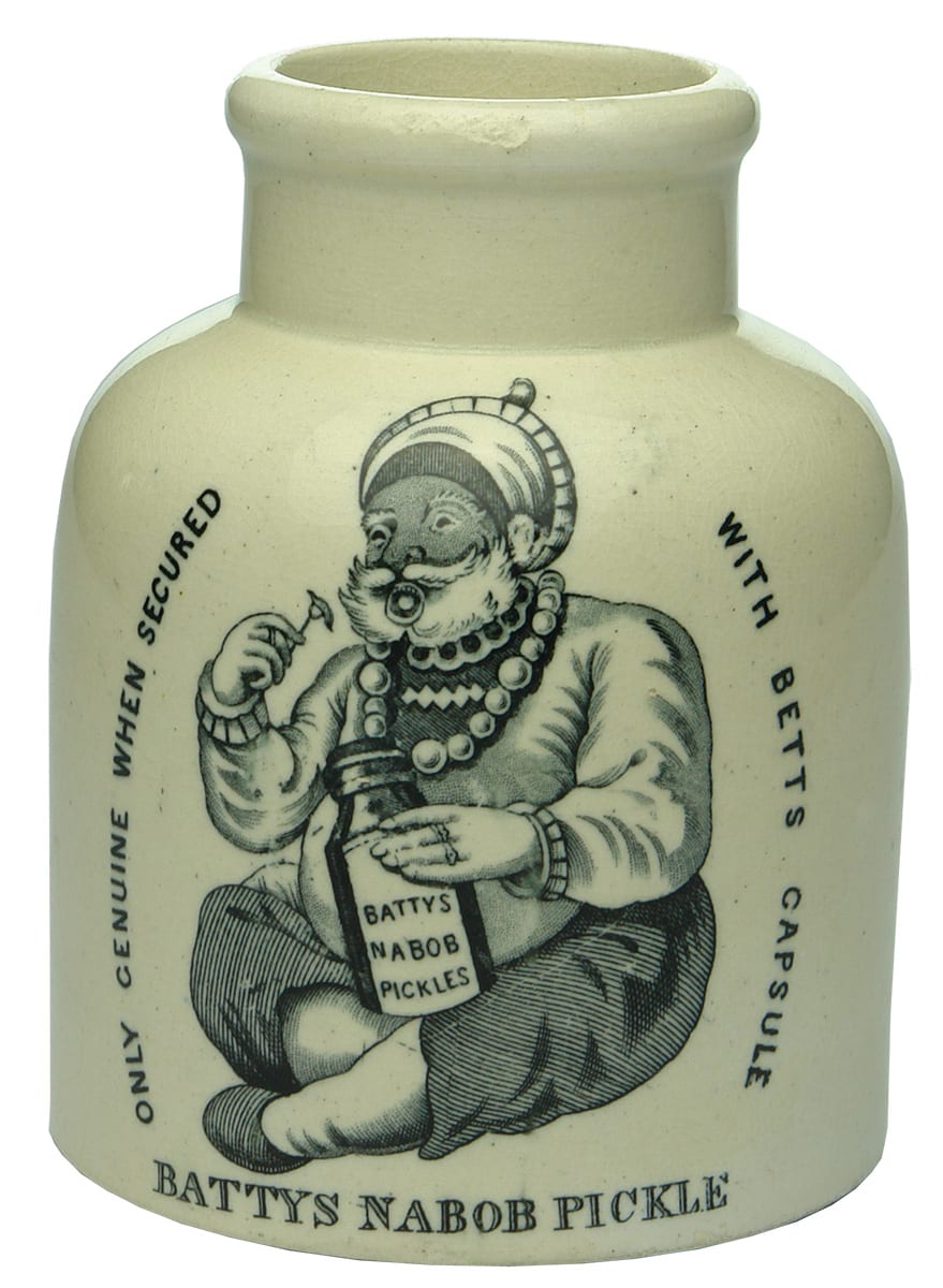 Batty's Nabob Pickles Ceramic Jar