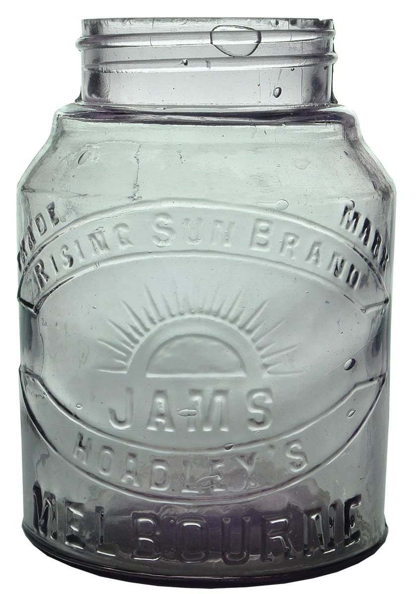 Hoadley's Melbourne Rising Sun Brand Jams Jar