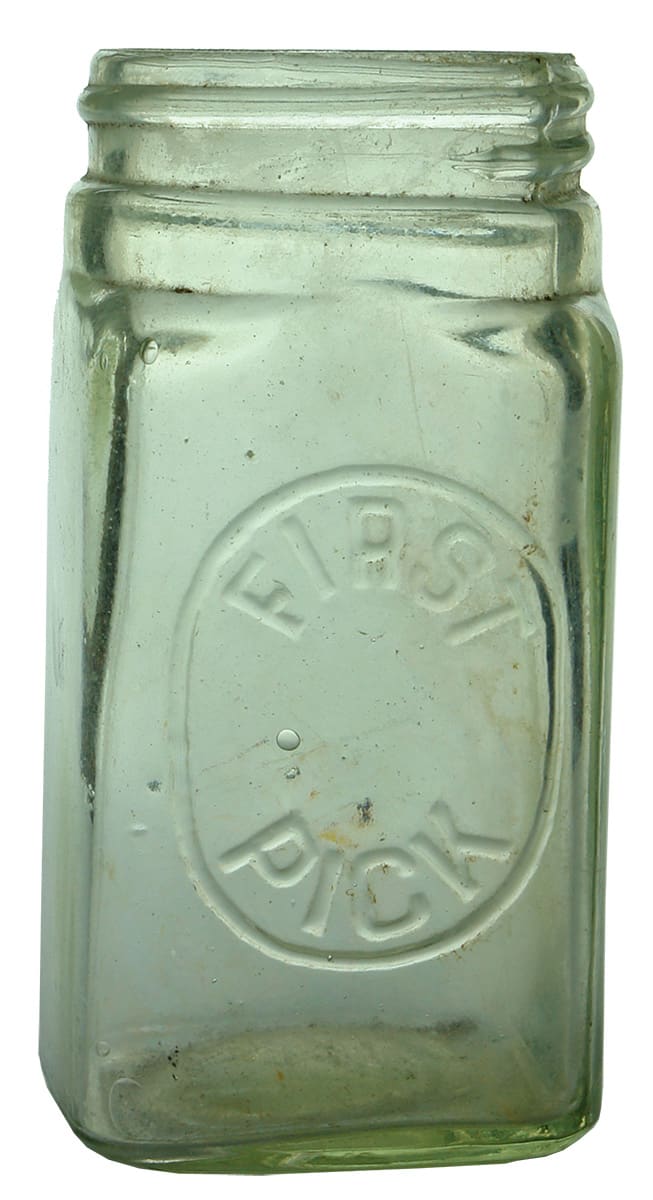 Fist Pick Glass Jam Jar