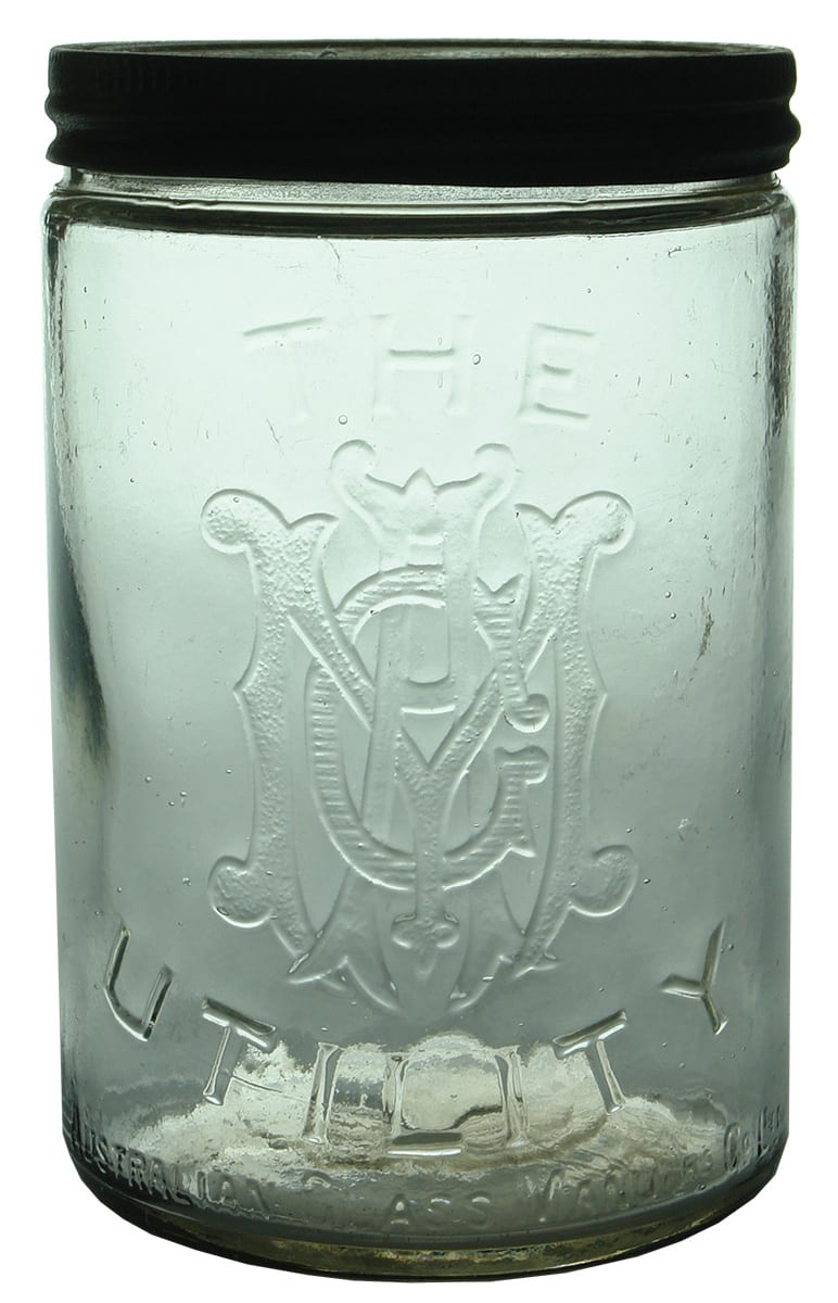 The Utility Australian Glass Manufacturers Jar