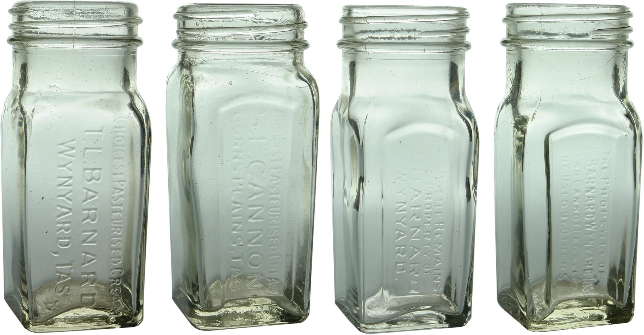 Barnard Cannon Tasmania Cream Jars