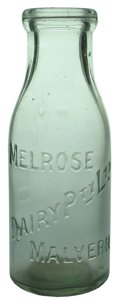 Melrose Dairy Malvern Vintage Milk Bottle