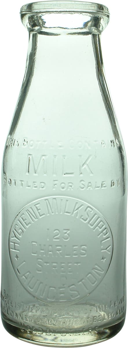 Hygiene Milk Supply Launceston Vintage Milk Bottle