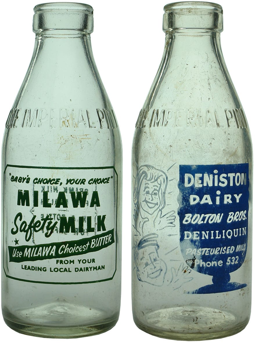 Old Vintage Milk Bottles