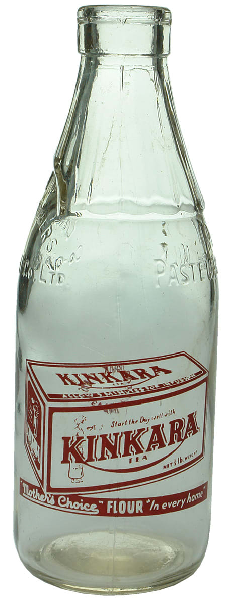 Kinkara Tea Dairy Farmers Advertising Milk Bottle