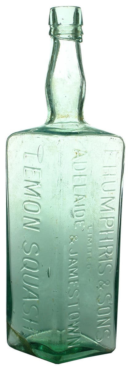 Humphris Adelaide Jamestown Lemon Squash Cordial Bottle