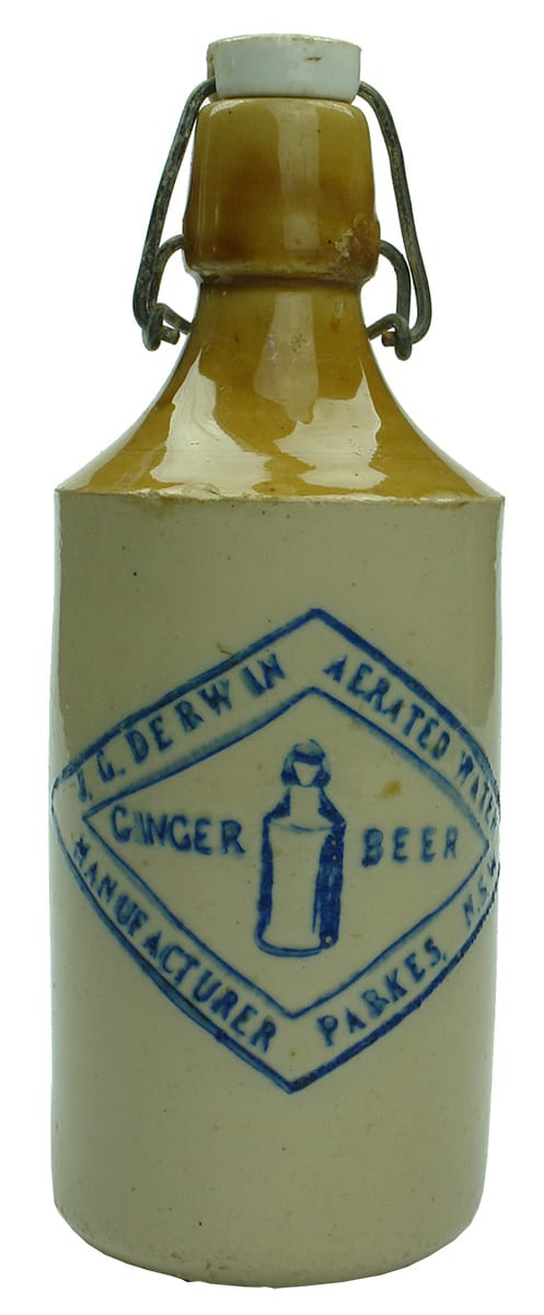 Derwin Parkes Lightning Stopper Stoneware Bottle