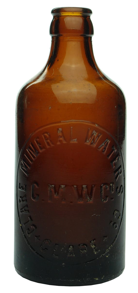 Clare Mineral Waters Brown Glass Bottle