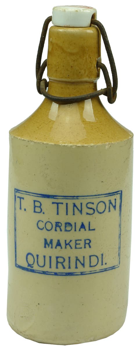 Tinson Cordial Maker Quirindi Stoneware Ginger Beer