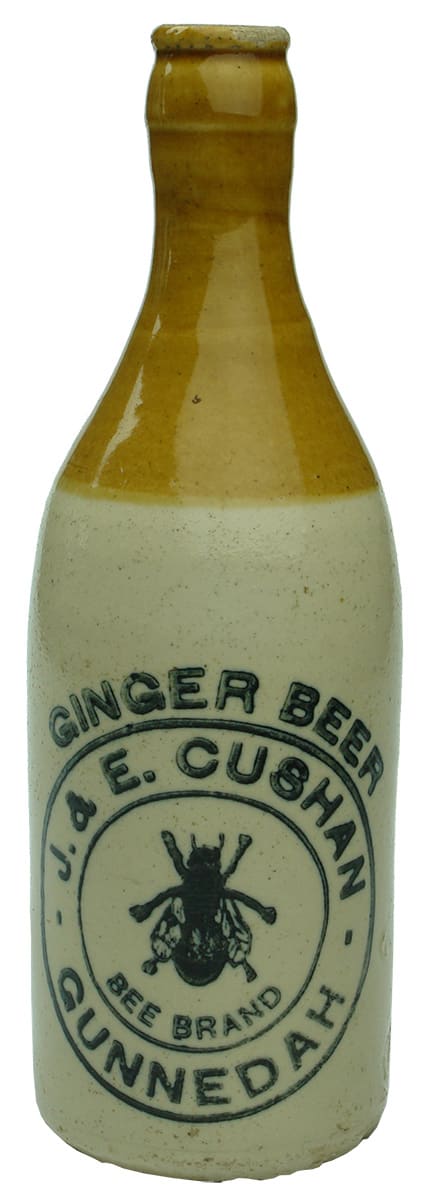 Cushan Gunnedah Bee Brand Ginger Beer Bottle