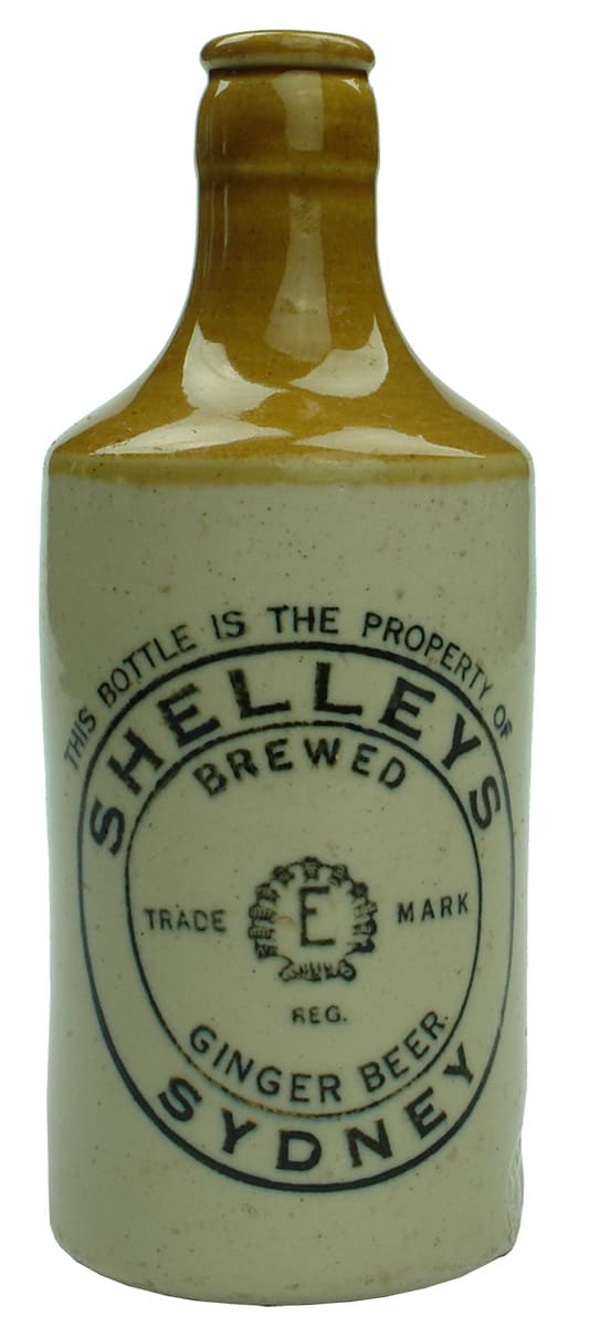 Shelleys Brewed Ginger Beer Sydney Stone Bottle