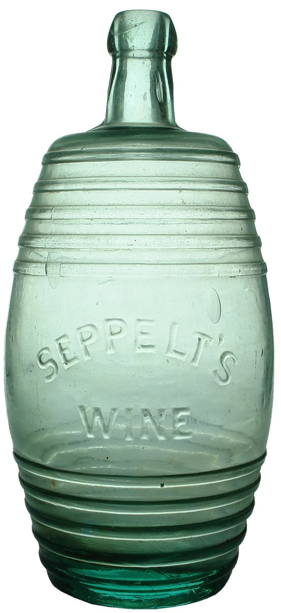 Seppelts Wine Antique Glass Wine Barrel