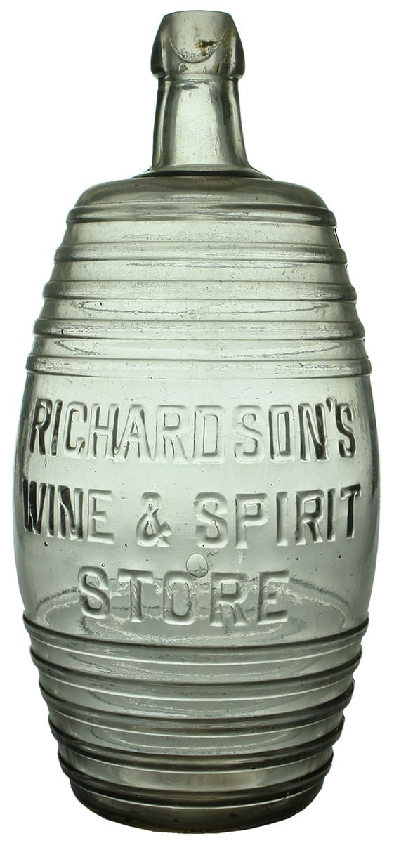 Richardsons Wine Spirit Store Antique Wine Glass Barrel