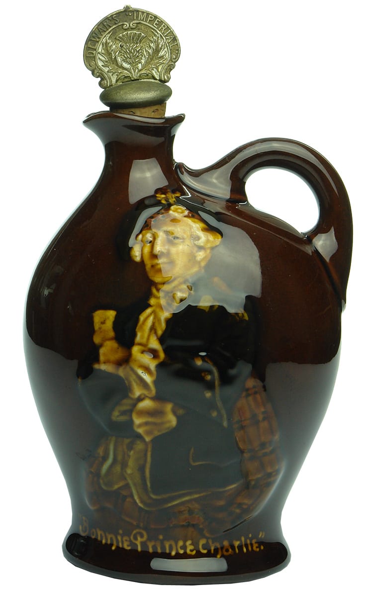 Bonnie Prince Charlie Kingsware Pottery Doulton Flask