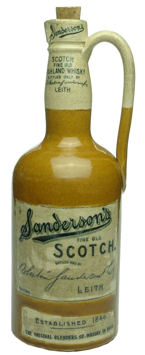 Sandersons Scotch Whisky Highland Stoneware Jug
