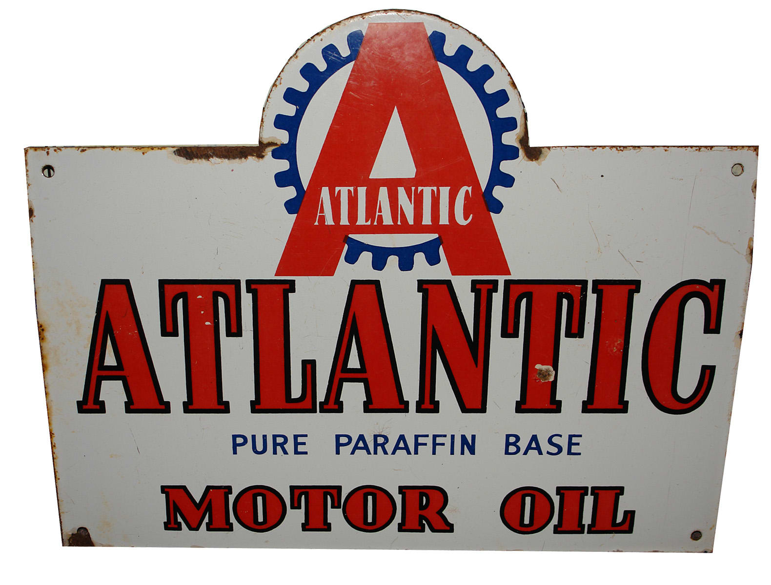 Atlantic Motor Oil Enamel Sign
