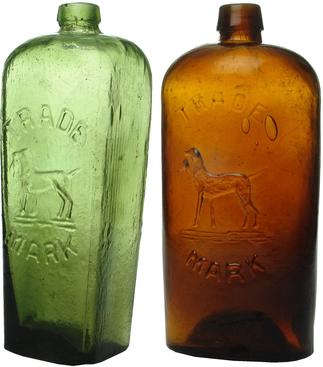 Peters Hunting Dog Hamburg Antique Bottles