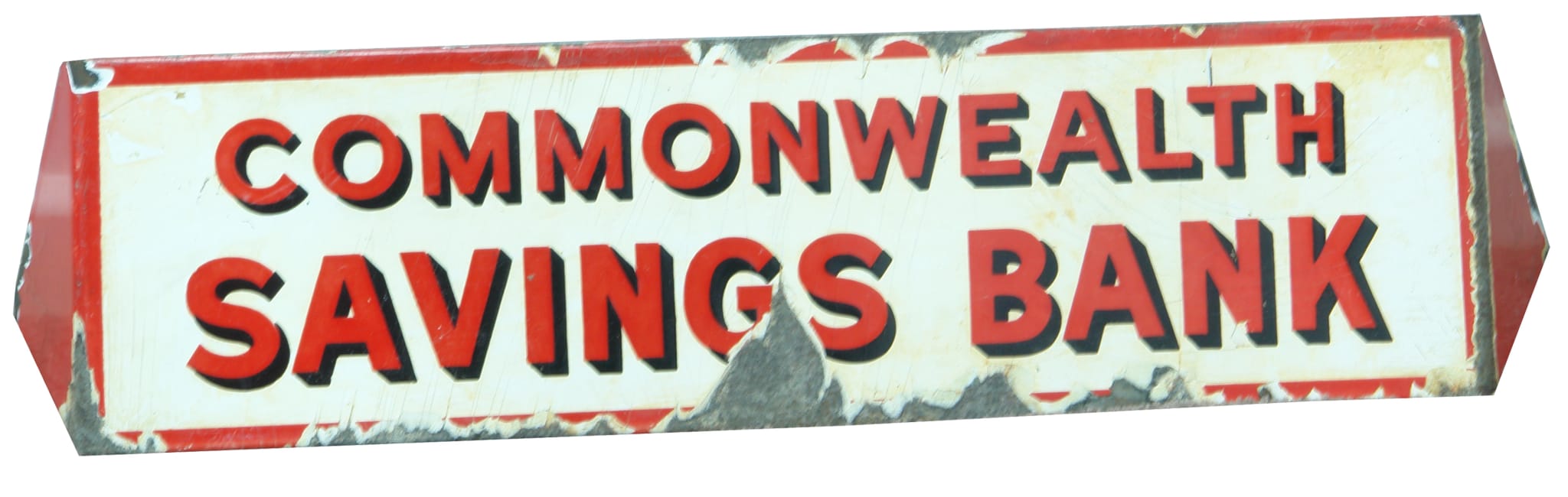 Commonwealth Savings Bank Enamel Sign