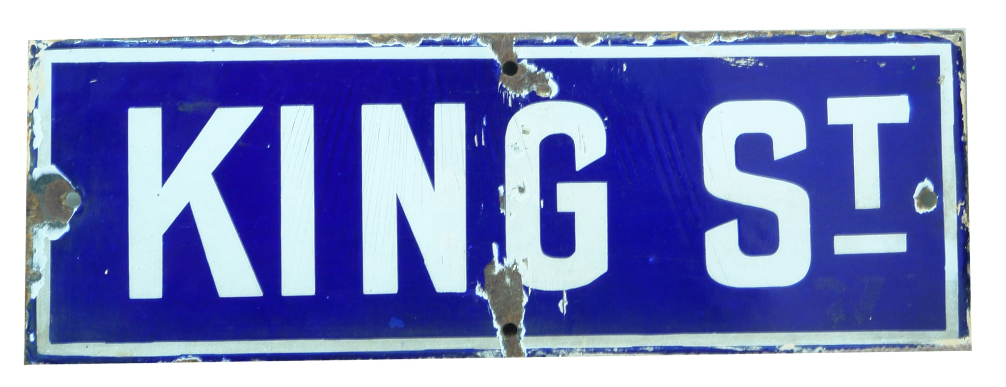 King St Melbourne Enamel Sign