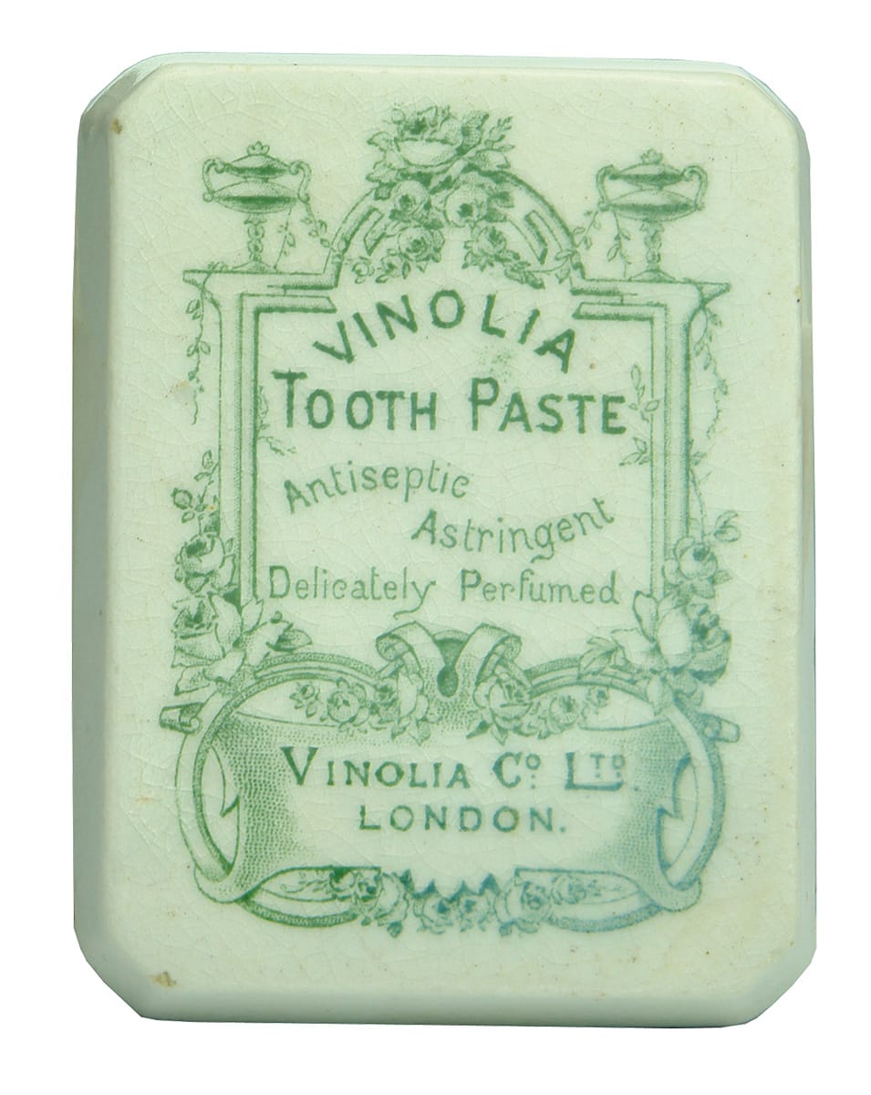 Vinolia Tooth Paste Antiseptic Astringent Pot Lid