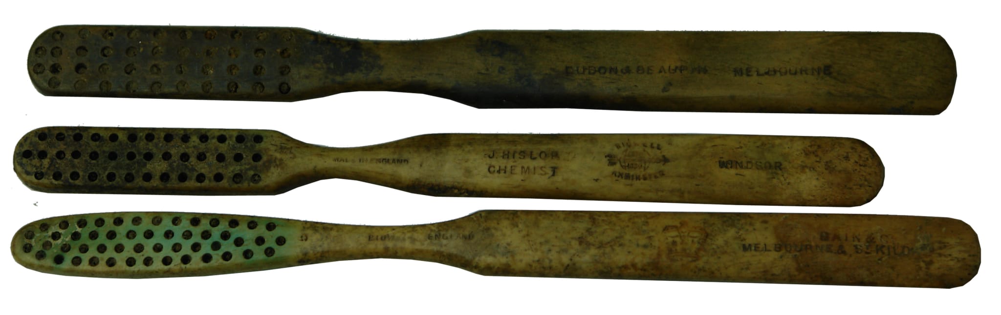 Collection Antique Bone Tooth Brushes
