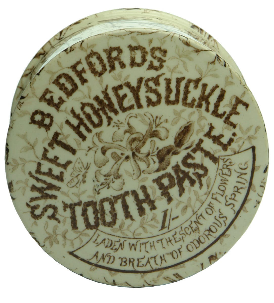 Bedford's Sweet Honeysuckle Tooth Paste Pot Lid