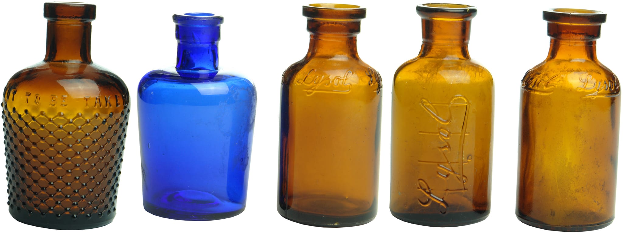 Collection Antique Vintage Lysol Bottles