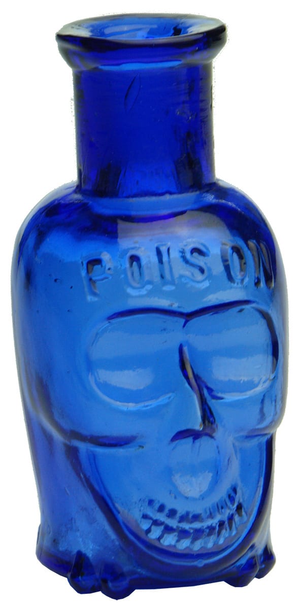 Lee Boston Registered Skull Poison Bottle