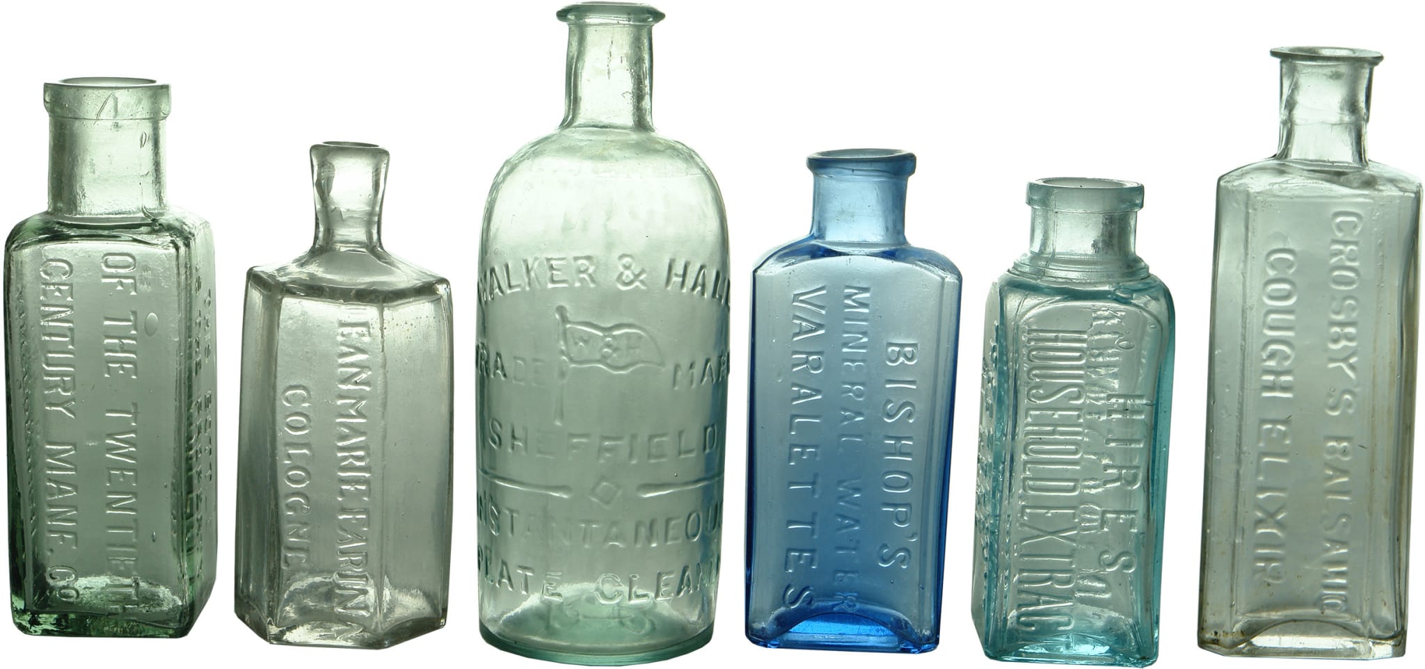 Antique Collection Glass Bottles