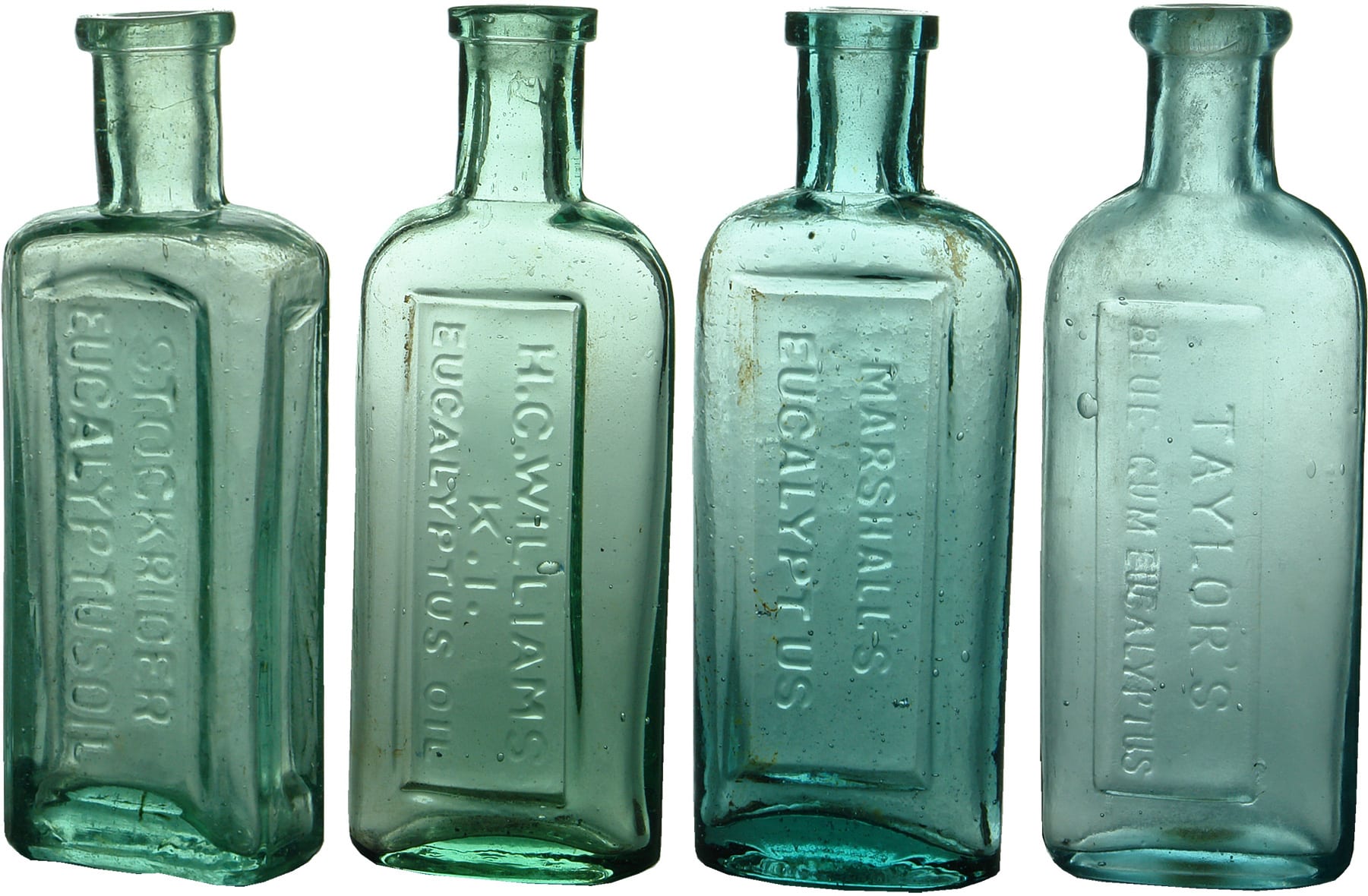 Collection Antique Eucalyptus Oil Bottles