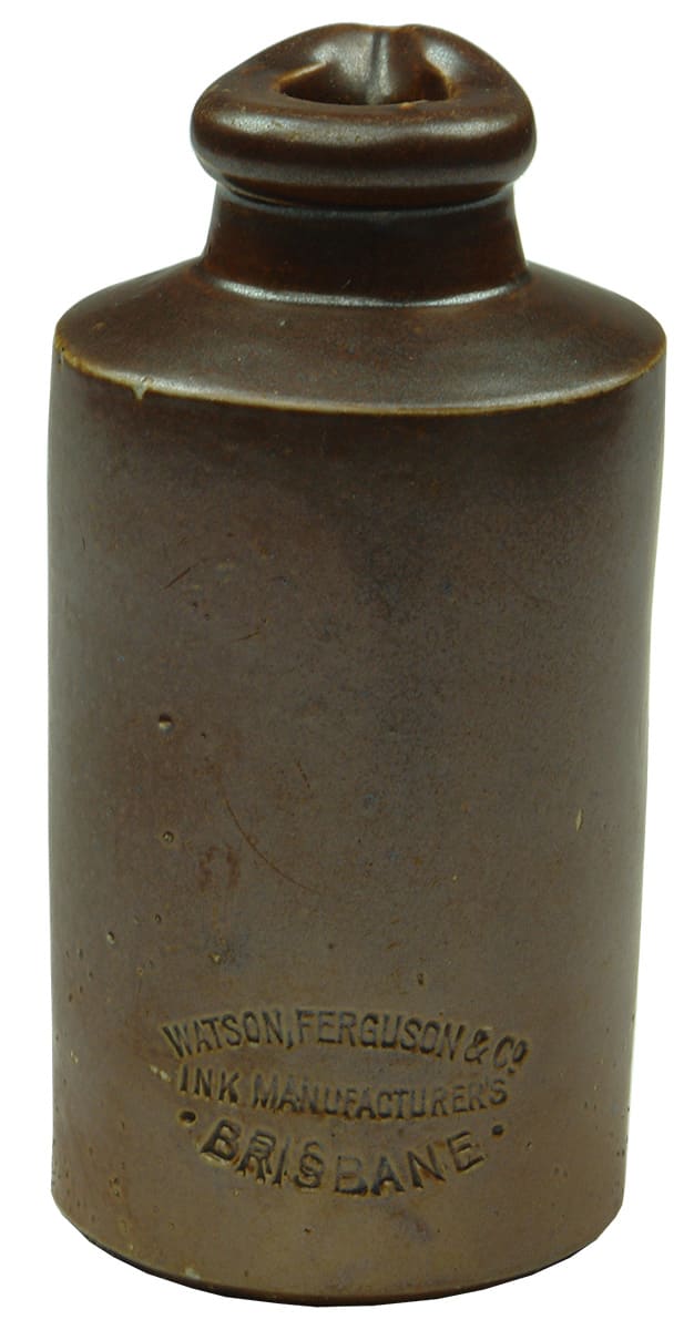 Watson Ferguson Ink Manufacturers Brisbane Stoneware Bottle