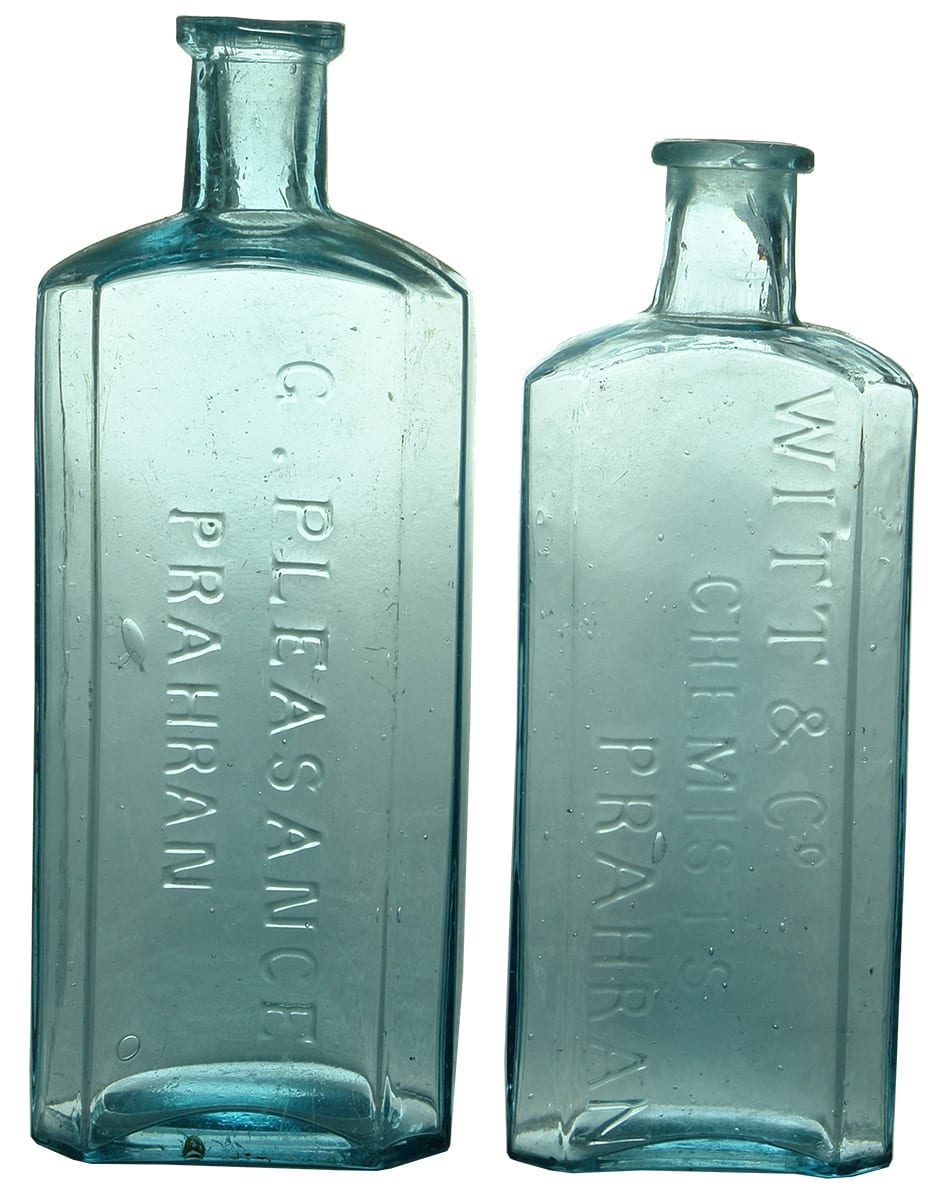 Collection Vintage Antique Chemist Pharmacy type Bottles