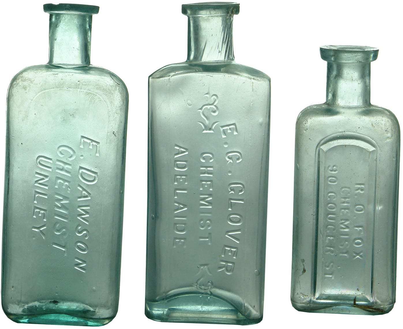 Collection Vintage Antique Chemist Pharmacy type Bottles