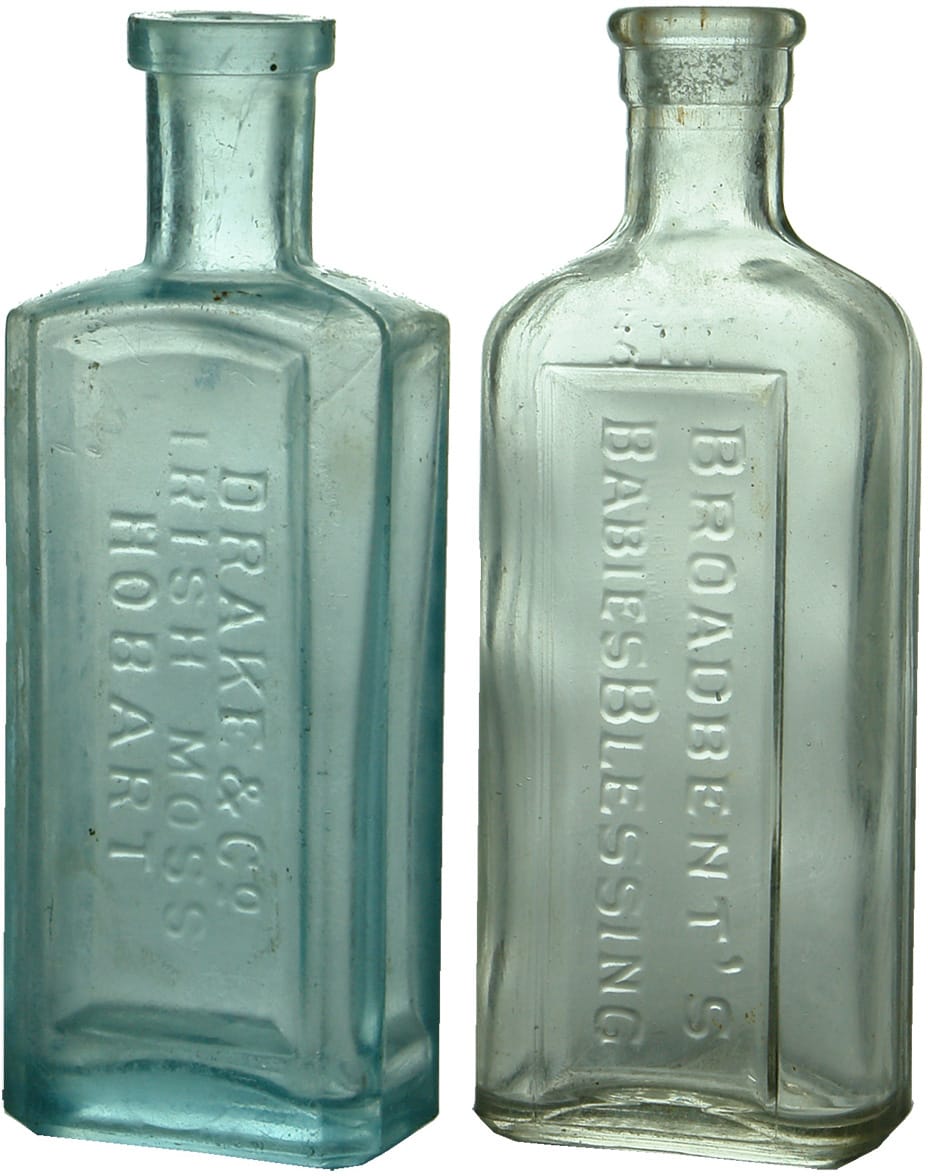 Collection Vintage Antique Chemist Pharmacy type Bottles