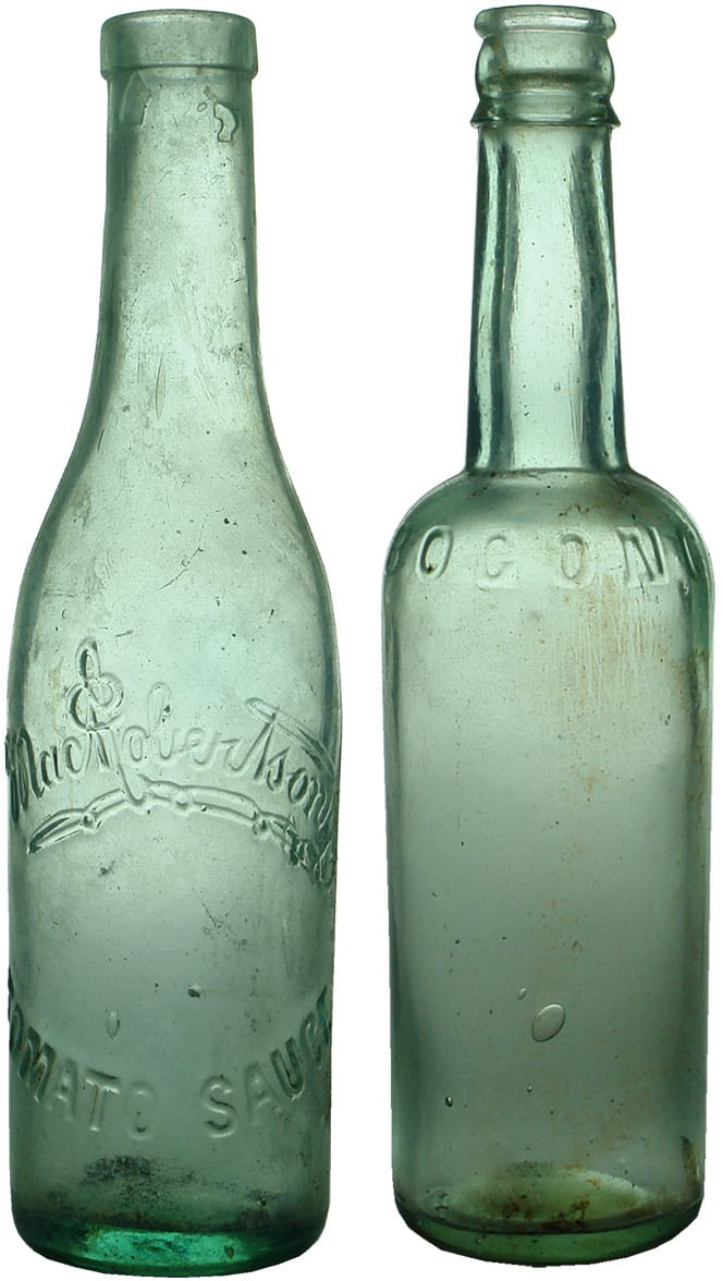 Antique Tomato Hot Sauce Bottles