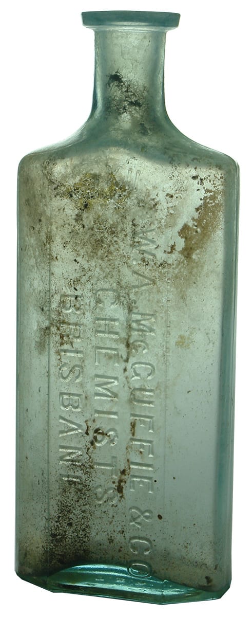 McGuffie Chemists Brisbane Antique Pharmacist Bottle