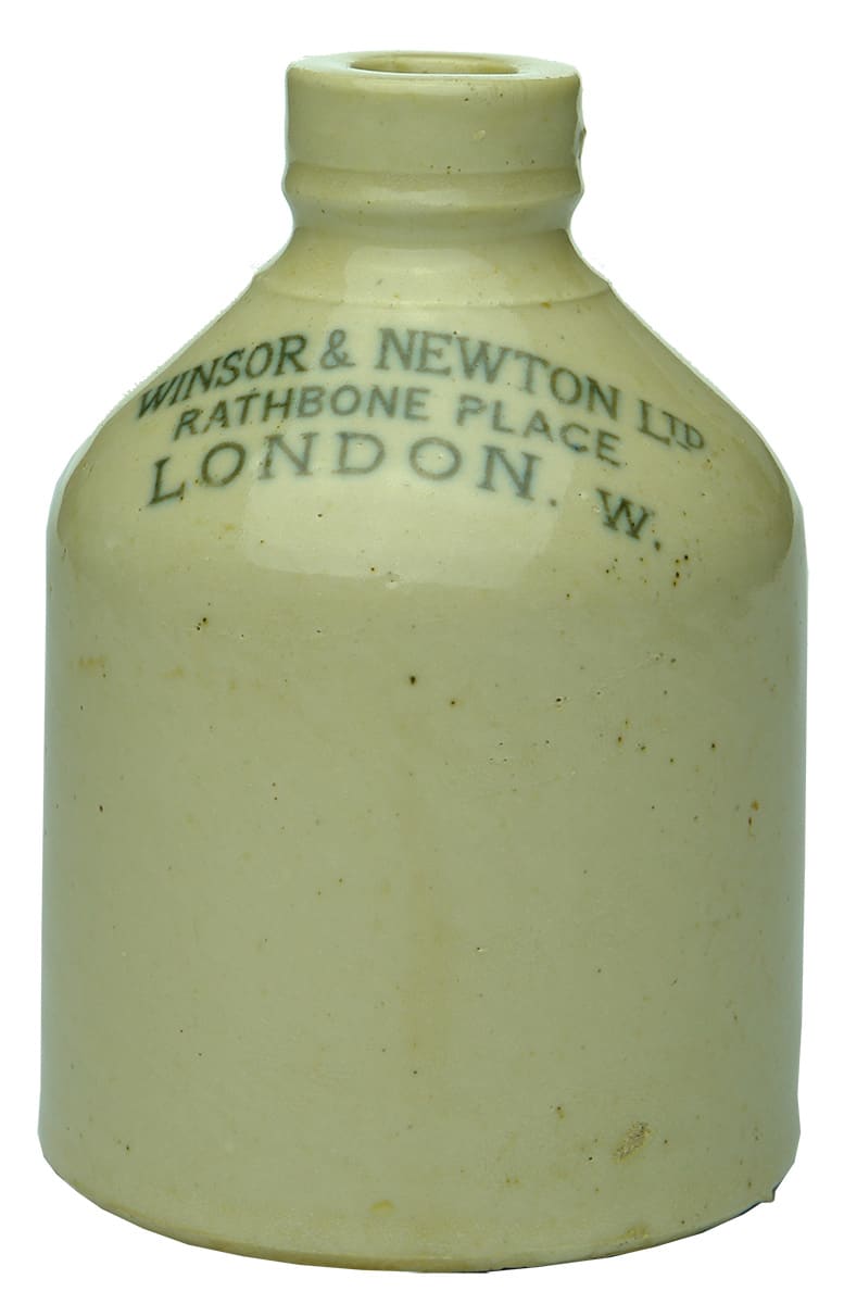 Winsor Newton Rathbone London Stoneware Ink Bottle