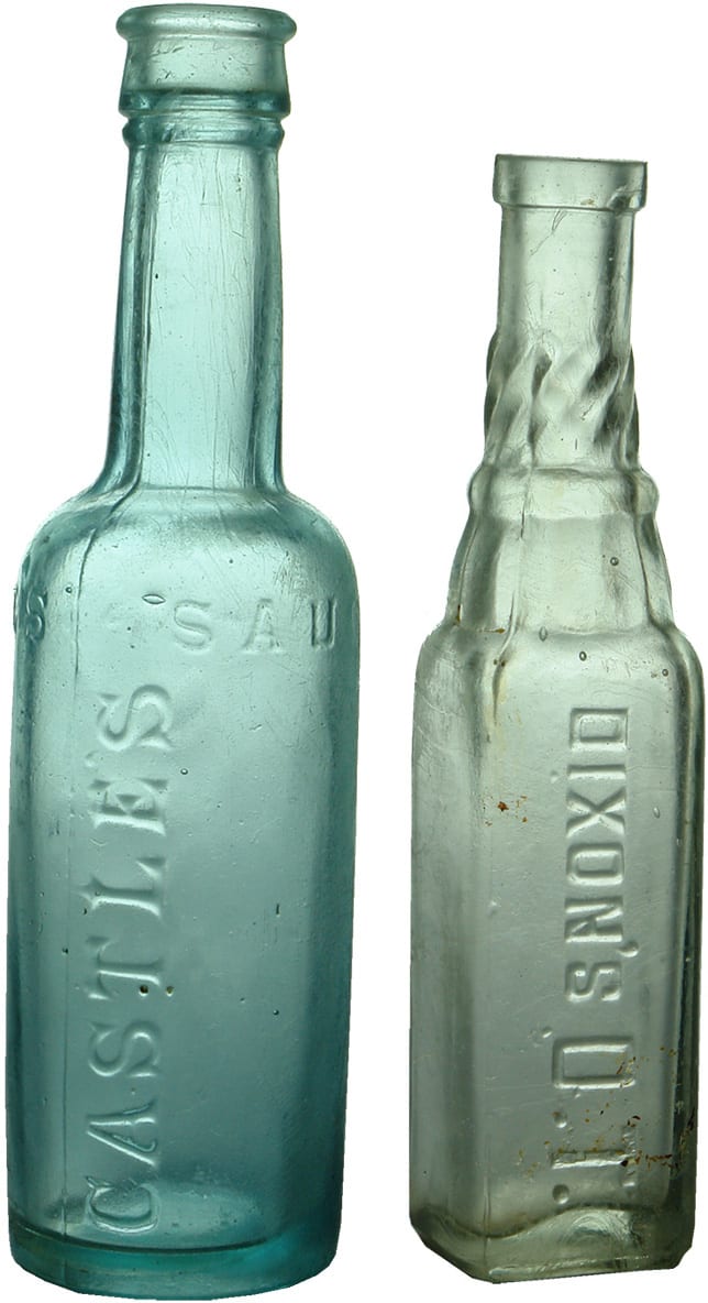 Antique Sauce Cordial Bottles