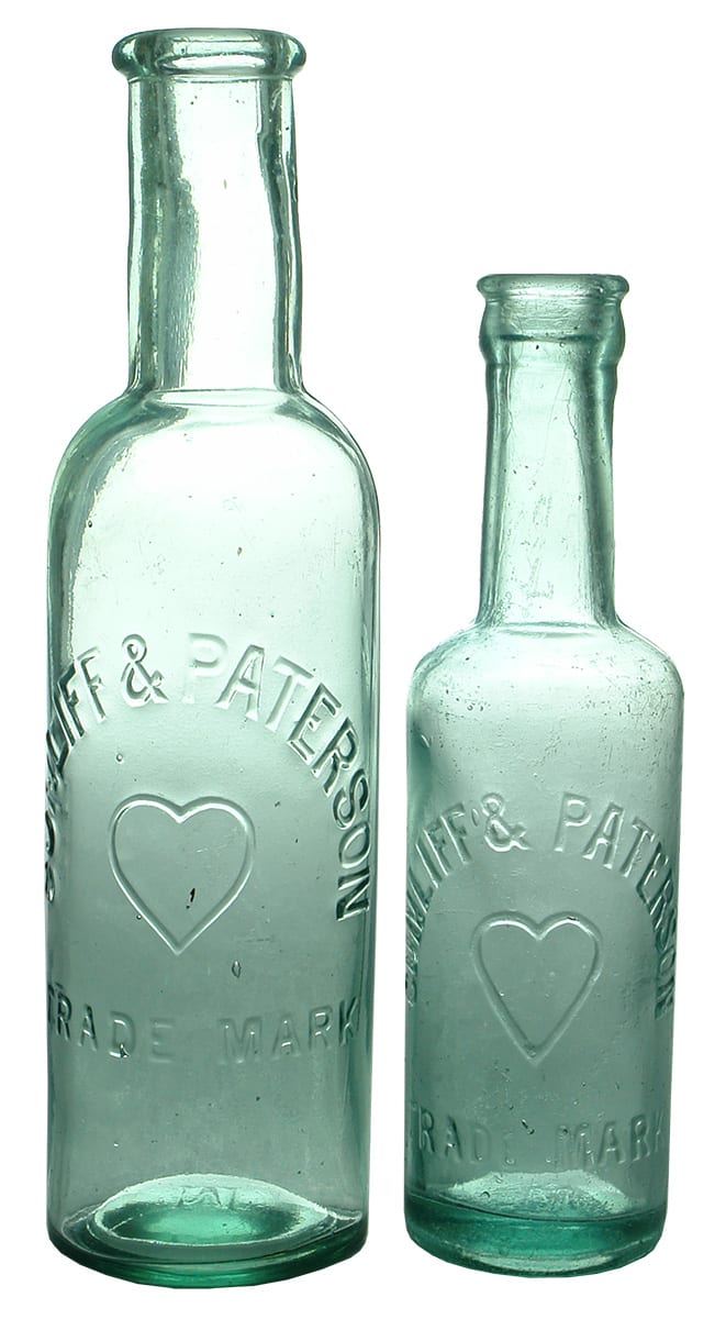 Antique Cunliff Paterson Bottles