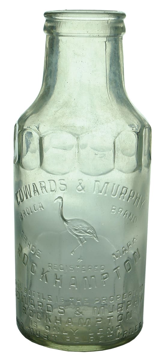 Edwards Murphy Brolga Brand Rockhampton Pickle Jar