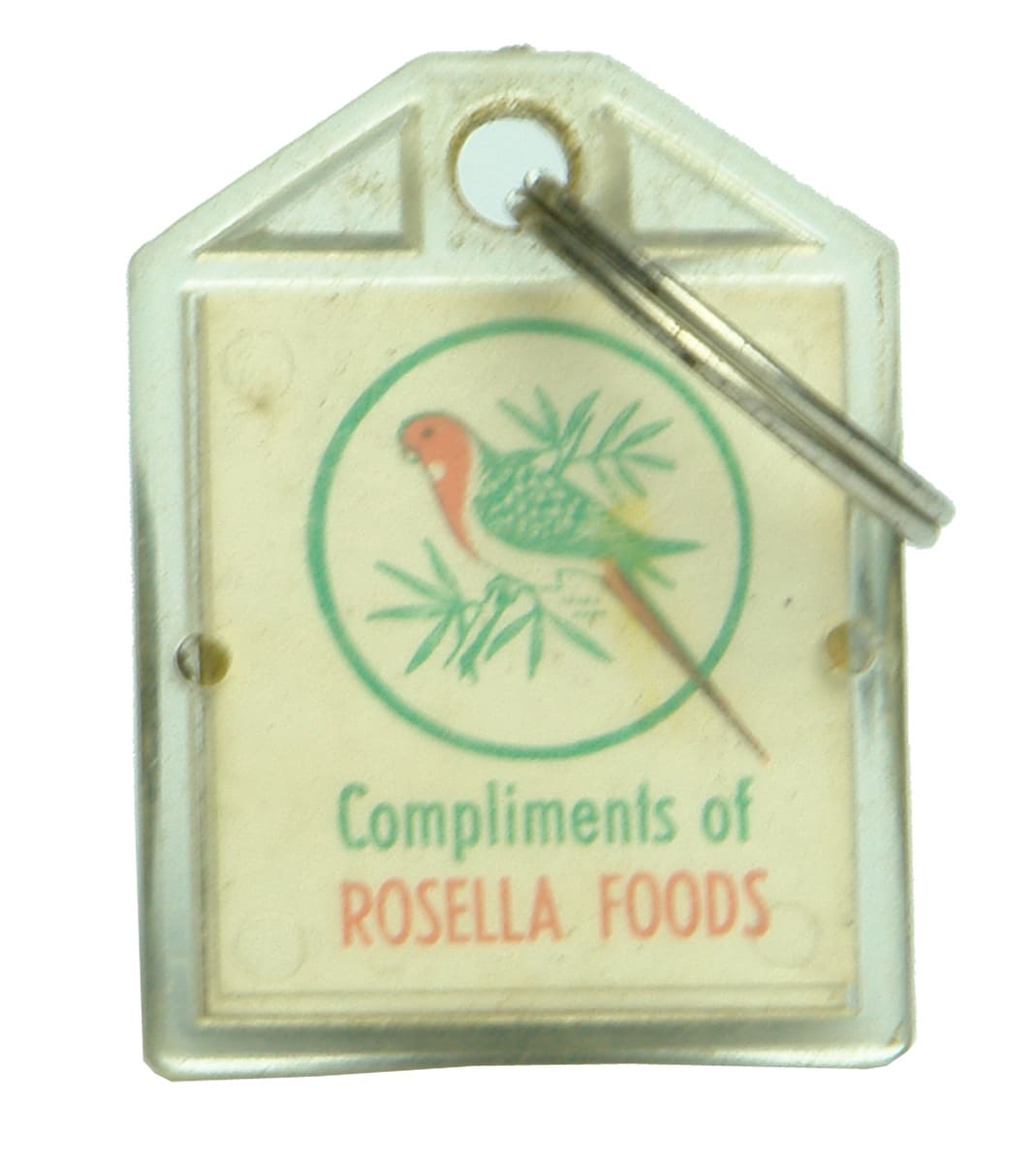 Rosella Advertising Currency Conversion Key Ring